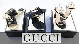 GUCCI SHOES  Gucci Heels  Best Summer Luxury Shoes  Designer Sandals [upl. by Illoh]