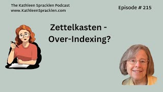 Zettelkasten  OverIndexing [upl. by Aiam]