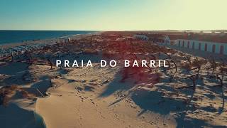 Praia Do Barril Beach  Tavira Portugal DJI Mavic Pro 4K Drone video [upl. by Gnouv]