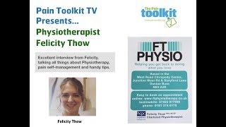 Pain Toolkit TV Interview with Physiotherapist Felicity Thow [upl. by Emmalee]