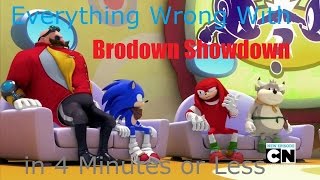 Parody Everything Wrong With Sonic Boom  Brodown Showdown in 4 Minutes or Less [upl. by Woll]