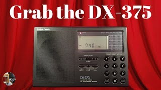 Radio Shack DX375 AM FM Stereo Shortwave Portable Radio Review [upl. by Zerla]