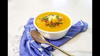 호박죽 Hobakjuk  Korean Pumpkin PorridgeSoup [upl. by Aicirtal57]