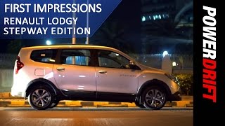 Renault Lodgy Stepway 2017 Night Drive  PowerDrift [upl. by Drofdarb376]