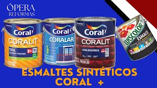 COMPARAÇÃO ESMALTE SINTÉTICO CORALIT CORALAR E LUKSCOLOR BASE ÁGUA [upl. by Hebert]