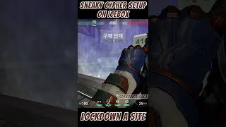 Cypher MAIN should TRY this Setup on Icebox valorant valorantguide youtubeshorts [upl. by Adest171]