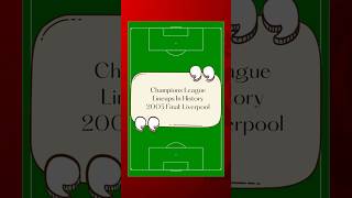 Lineups In History  2005 Champions League Final 🏟️ Liverpool 🔴football soccer liverpool [upl. by Eihctir]