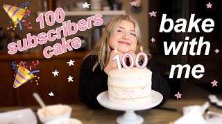 Bake with me 100 Subscribers cake 🎂 [upl. by Annoval]