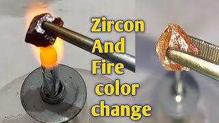 How does zircon stone change color  Changing the color of zircon stone with heat treatment [upl. by Brest]