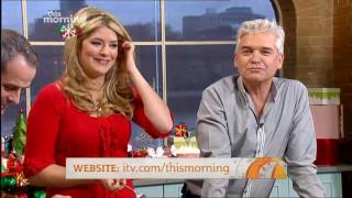 Holly Willoughby starts to singthen cant stop laughing [upl. by Klapp]