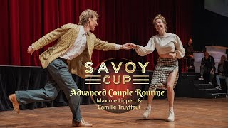 Savoy Cup 2024  Advanced Couple Routine  Maxime Lippert amp Camille Truyffaut [upl. by Yessac]