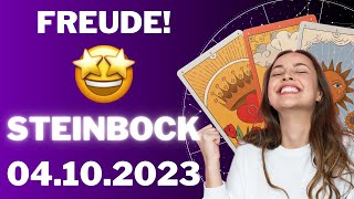 STEINBOCK ♑️⭐️ DAS WIRD DICH ERFREUEN 🤩 Horoskop  04Oktober 2023 steinbock tarot [upl. by Ecerehs]