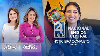 Noticiero de Ecuador Emisión Central 11112024 [upl. by Adnarb]