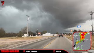 Chasing A PDS Tornado Warning In Oklahoma  Live As It Happened  11424 [upl. by Haugen60]