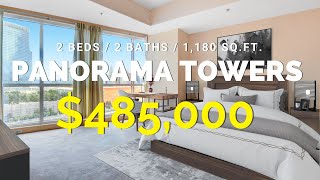 Panorama Towers Las Vegas Property Tour  STUNNING STRIP VIEW [upl. by Kingsly923]