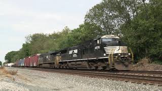 NORFOLK SOUTHERN GE AC44C6M Southbound Manifest Mix Freight [upl. by Deeas]