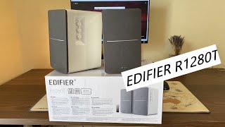 EDIFIER R1280T white speakers 2021 unboxingreview [upl. by Eiramadnil738]