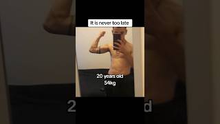 Never too late calisthenics calisthenicstransformation gymtransformation motivation [upl. by Eppilihp95]