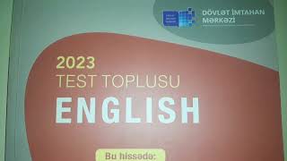 İngilis dili yeni test toplusu 2023 CAVABLAR 1ci hissə [upl. by Raff]