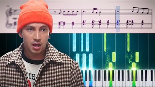 Twenty One Pilots  Choker  Piano Tutorial  SHEETS [upl. by Ailisab]