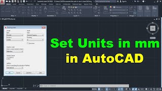 How to Set Units in mm in AutoCAD [upl. by Nnaeel203]