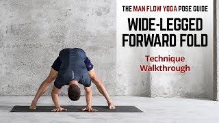 Wide Legged Forward Fold  Pose Guide Technique Walkthrough [upl. by Akemeuwkuhc]