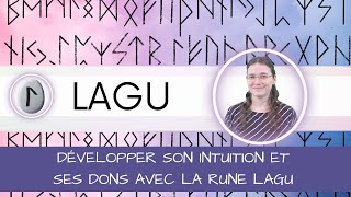 Développer son intuition et ses dons avec la rune Lagu magiedesrunes magierunique runesviking [upl. by Hgielime988]