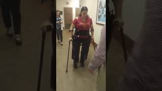 Paraplegic walking in ReWalk Exoskeleton [upl. by Lulu983]