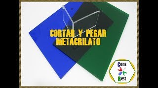 TRUCO PARA CORTAR Y PEGAR METACRILATO DE FORMA SENCILLA ACUARIOS [upl. by Anieral]