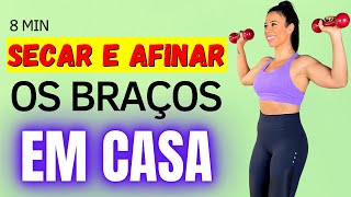 Treino para SECAR e AFINAR os Braços em 8 minutos  Laice Rodrigues [upl. by Adiasteb]