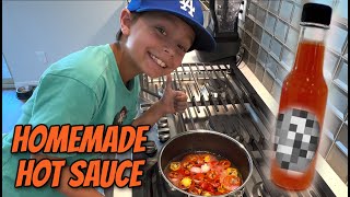 HOMEMADE HOT SAUCE BY SAUCEY BOY  🔥 [upl. by Ganiats]