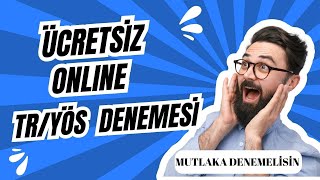 ÜCRETSİZ TRYÖS DENEMESİ  MUTLAKA GİRMELİSİN [upl. by Anhsirk]