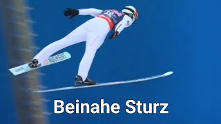 Manuel Fettner 🇦🇹 BEINAHE STURZ Skifliegen Kulm [upl. by Emrich253]