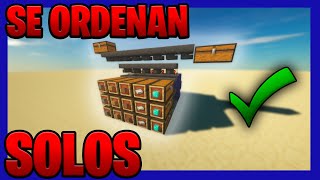 ✅El MEJOR SISTEMA para ORDENAR los COFRES AUTOMATICAMENTE en MINECRAFT 115 👍🏼►►MUY FACIL◄◄ [upl. by Amy]