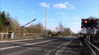 level crossings in Northern Ireland with Halogen Lights [upl. by Hamlin]