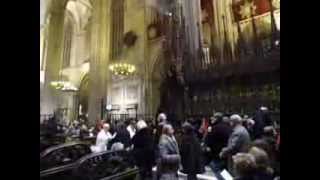 barcelona cathedral christmas eve 2013 midnight mass eucharist [upl. by Einoj503]