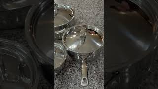 🥘👩‍🍳STAINLESS STEEL COOKWARE 💖cooking cookware stainlesssteel safe [upl. by Amye]