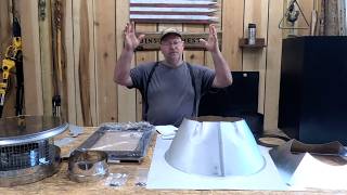 How to install a chimney templates and preparing the wood stove [upl. by Prudence247]