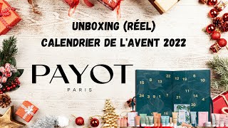 🎄Unboxing Réel Calendrier de lAvent PAYOT 2022 🎄 payot [upl. by Airotciv]