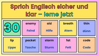 30 Werde sicher im Englisch sprechen – Nützliche Vokabeln für bessere Kommunikation [upl. by Eiderf82]