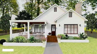 Most Beautiful Small House Design With Floor Plan [upl. by Baumbaugh]