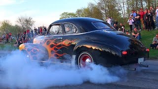 TIRE SMOKING 48 Chevy Fleetmaster [upl. by Kedezihclem]