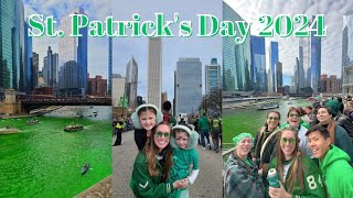 Chicago St Patricks Day 2024  Parade amp River Dyeing 🍀🌈 🍻 [upl. by Ssyla263]