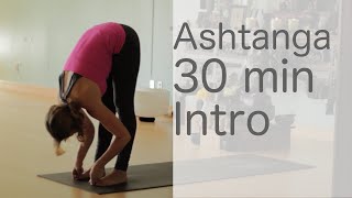 Yoga Body Workout Free yoga class Ashtanga 30 min intro class  Fightmaster Yoga Videos [upl. by Druce426]