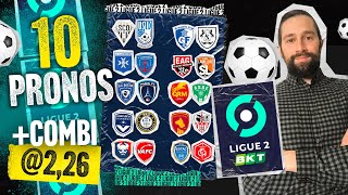 Pronostic foot Ligue 2  Nos 10 pronos du weekend Angers Saint Etienne Bordeaux  ticket226 [upl. by Erodoeht571]