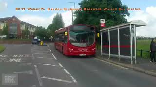 BR 29 Walsall To Harden Blakenall Bloxwich Walsall Bus Station 4K [upl. by Belle]