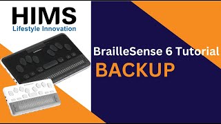 BrailleSense 6  Backing Up [upl. by Saleme]