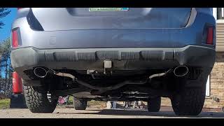 Modded wrx muffler deletes on an Outback 36r [upl. by Rainger]