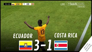 Ecuador vs Costa Rica 31 HIGHLIGHTS  Video Juego Simulación amp Recreación [upl. by Sitrik101]