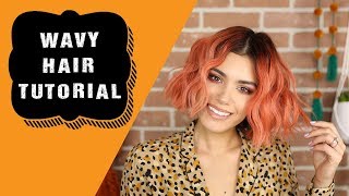 Wavy Hair Tutorial for Short Hair [upl. by Macfarlane]